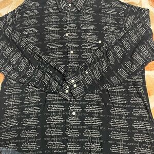 FUBU Black Graphic Men's Shirt